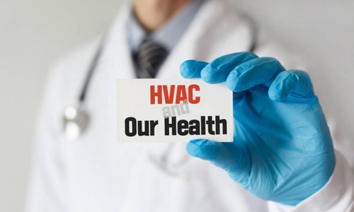 doctor holding hvac card