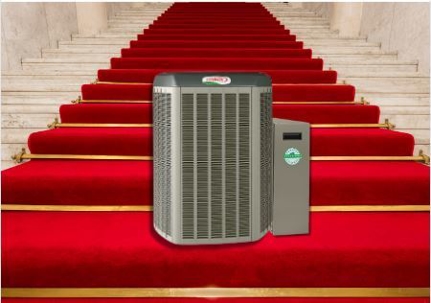 AC Unit on red carpet